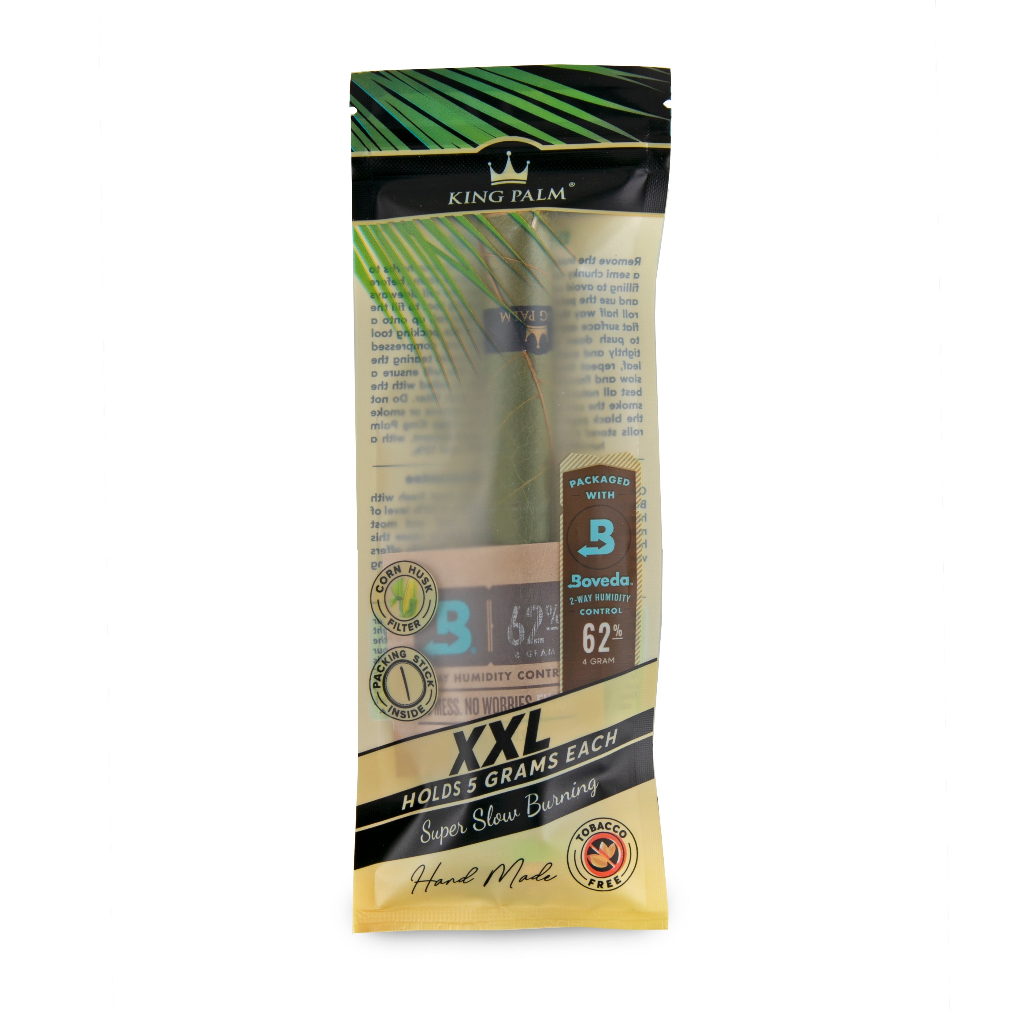 King XXL Natural Pre Roll Single Palm Leaf Tube