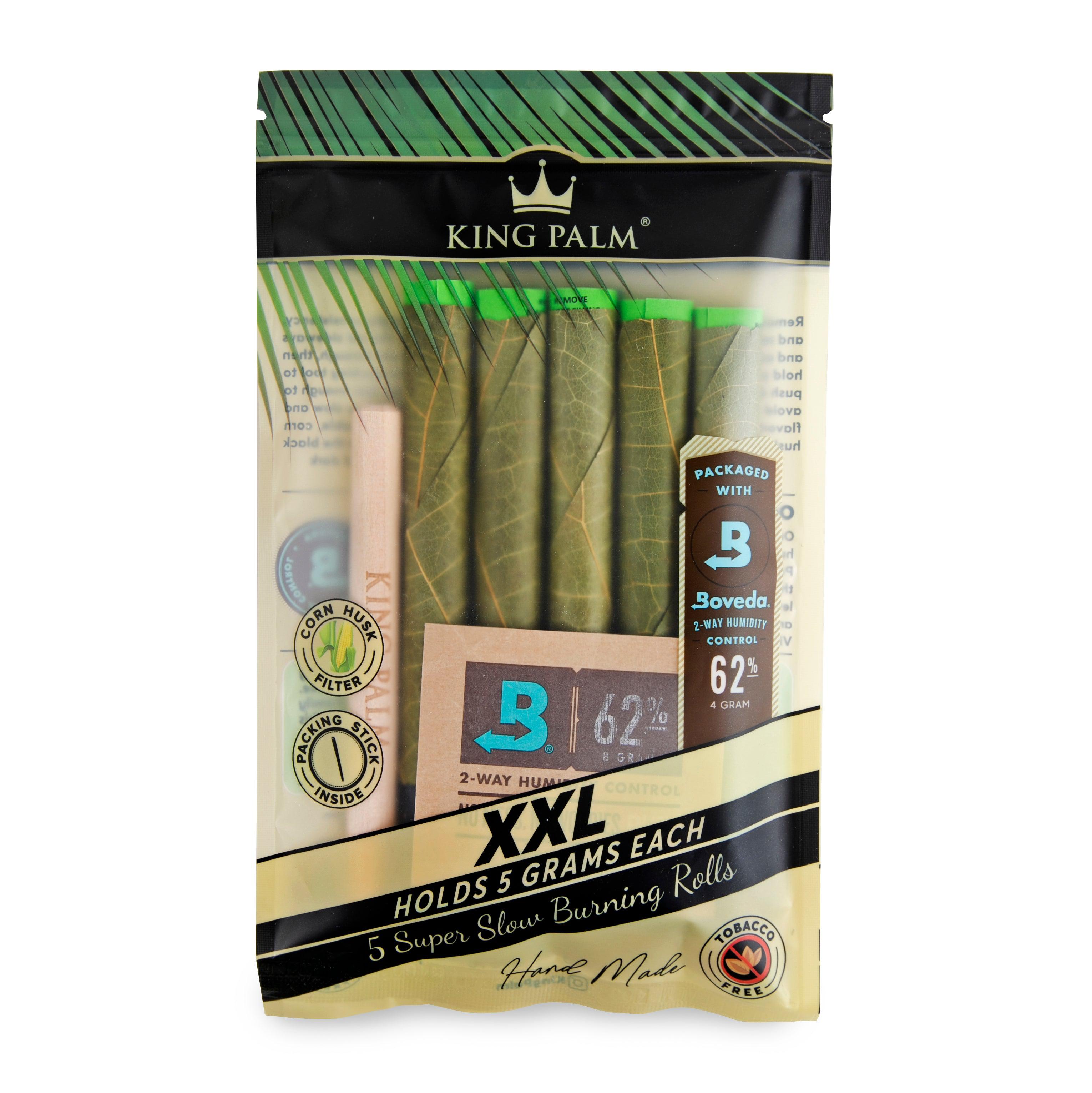 XXL Natural Pre Roll Palm 5-Pack Leaf Tubes