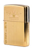 Queen of Bud Golden Vertical Flame Zippo