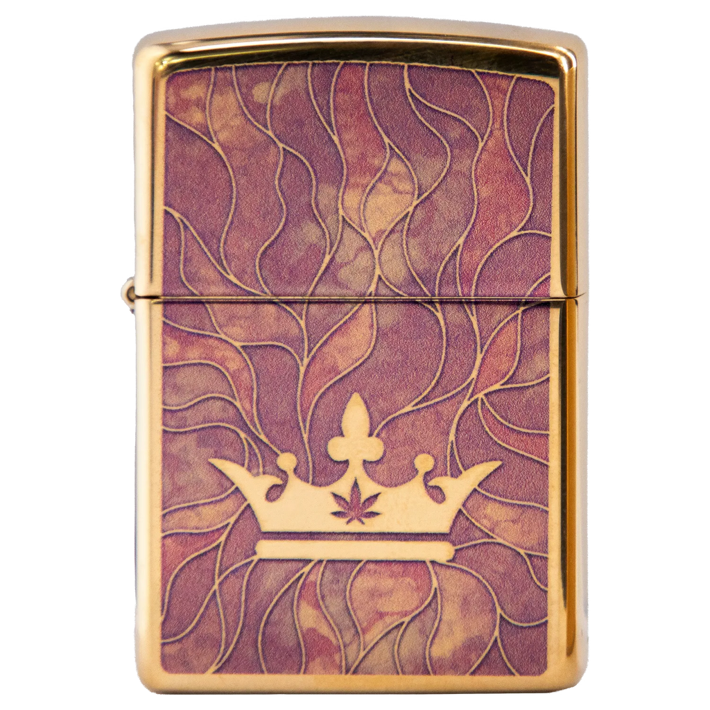 Queen of Bud Zippo Rose Quartz Mosaic 254b Lighter | DankStop