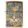 Queen of Bud Blue Topaz Mosaic Zippo