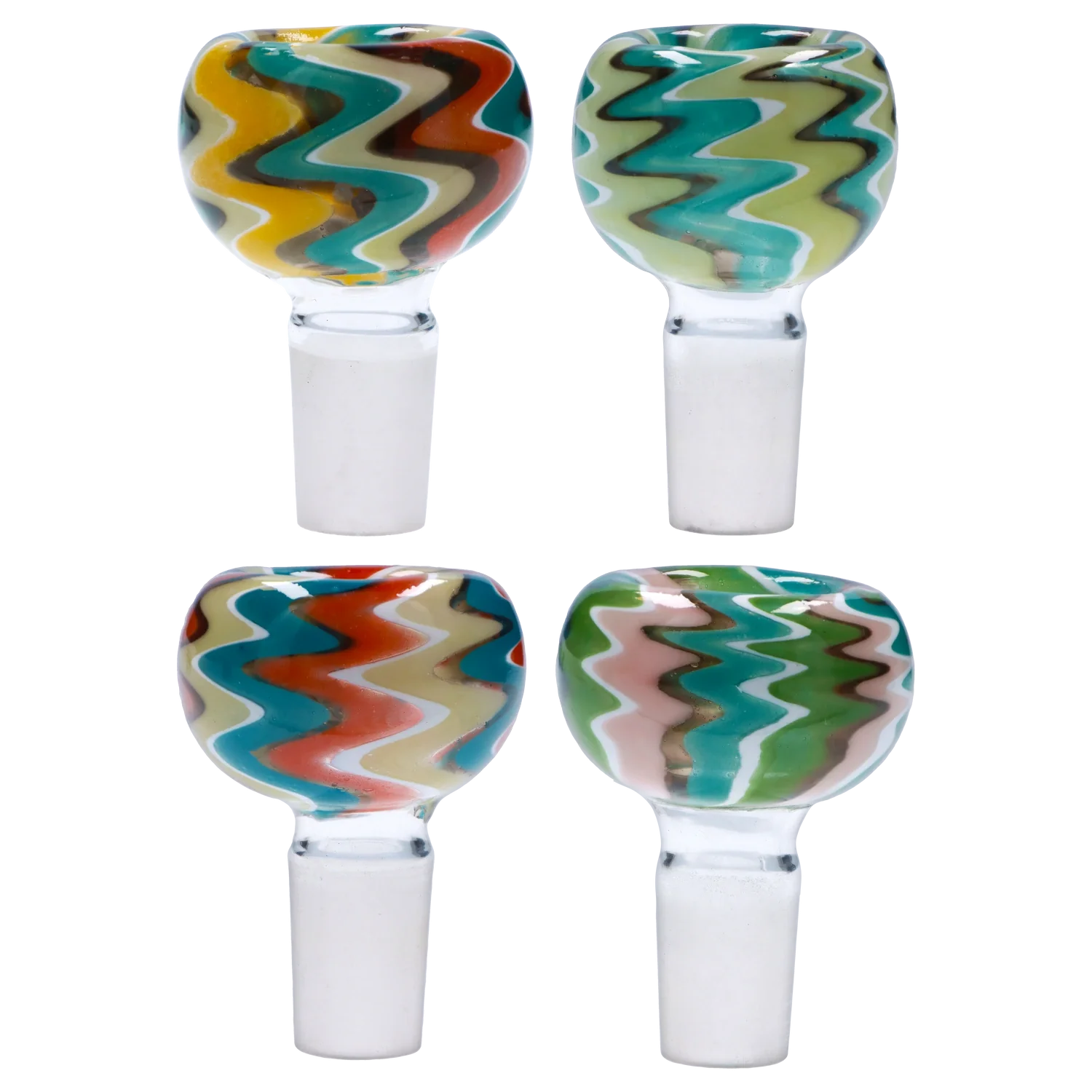 DankStop Zig Zag Bowl - Male 14mm