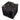 A slightly angled view of The Courier - Smell Proof Box Bag, showing a dark, closed container with orange pull tabs.