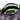 Close-up view into the open zip of the Revelry Supply The Mini Broker - Smell Proof Zippered Small Stash Bag showing mint-green lining, black hook-and-loop strip, and a colorful Revelry label.