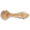 Gold Fume Twisty Spoon Pipe - 5 in.