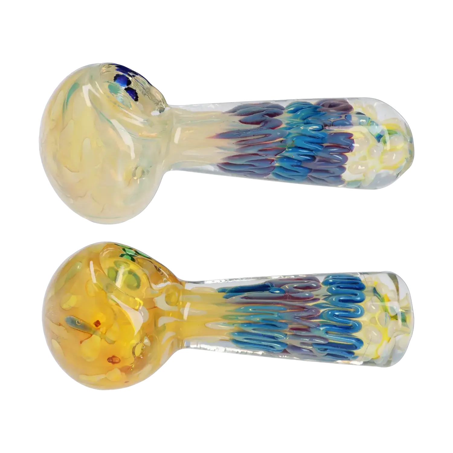 Twisting Color Wrap Spoon Pipe - 4in.