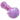 Angled close-up of the frosted pink DankStop Dankstop Slime Spoon - 4 in., showing its glossy swirled glass surface, rounded bowl and small applied knobs.