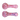 Top-down view of two pink glass DankStop Dankstop Slime Spoon - 4 in. hand pipes showing rounded bowls and swirled marbling under soft studio lighting