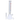 Front view of the 9mm Water Pipe - 18 in., a clear glass tube with a detachable downstem and a neutral background.