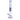 Front view of the 18-inch 9mm Wig Wag water pipe, showcasing its blue accents and glass construction.