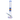 Front view of the 18-inch 9mm Wig Wag water pipe, featuring a clear glass construction and a subtle, wavy pattern.