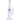 Front view of the 15-inch Dual Perc with Color Accents Water Pipe, showcasing a clear glass construction with a purple accent around the base.