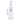 Studio-style side view of the DankStop Dual Perc with Color Accents Bong - 15 in., clear glass with pale blue mouthpiece and base.