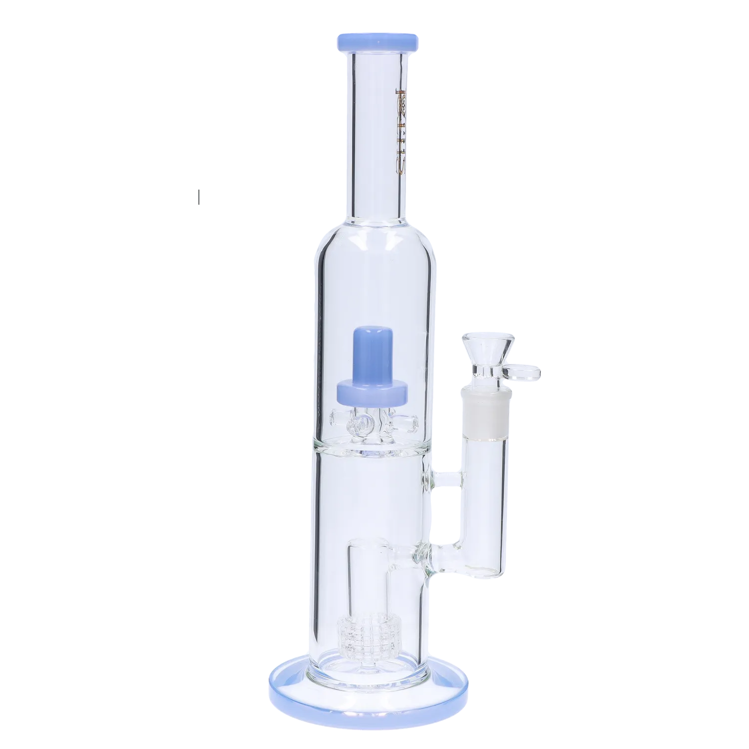 Dual Perc with Color Accents Water Pipe - 15 in.