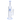 Right-side view of the clear DankStop Dual Perc with Color Accents Bong - 15 in. showing blue-rimmed mouthpiece and base, internal percs, and attached clear bowl.