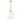 Center-front view of the DankStop Frosted Engraved Bong - 17 in. showing its frosted engraved neck with amber accents and beaker base.