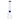 Straight-on view of the DankStop Frosted Engraved Bong - 17 in. showing its tall frosted neck with blue-rimmed mouthpiece and matching blue collar above a clear beaker base