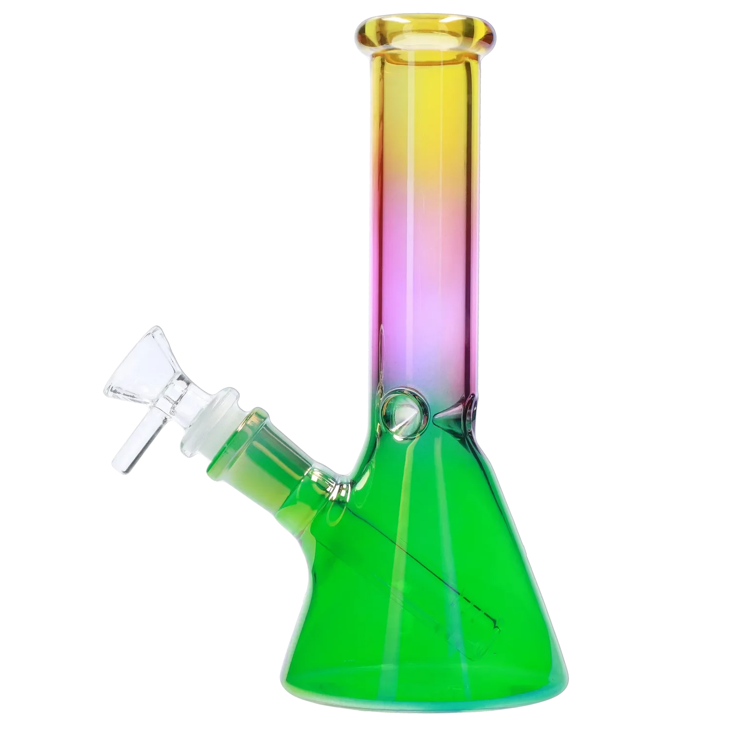Electroplated Beaker Water Pipe - 8 in.