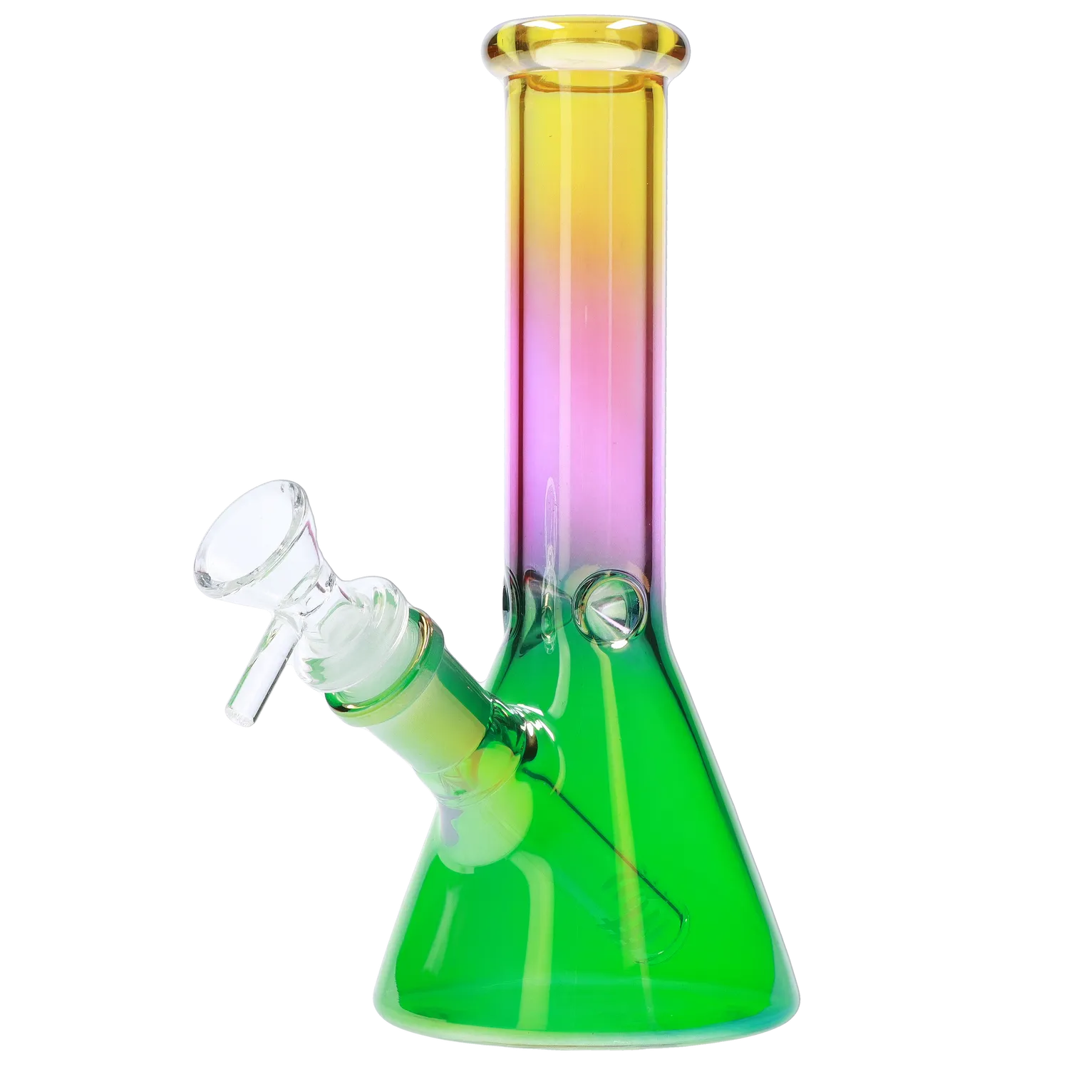 Electroplated Beaker Water Pipe - 8 in.