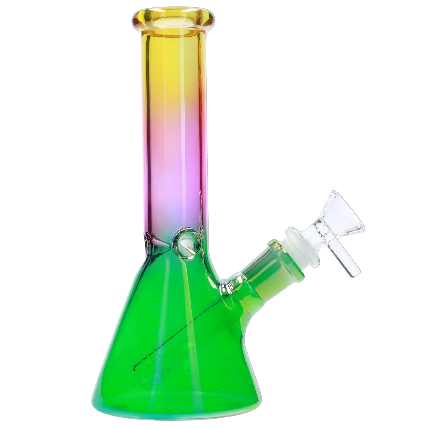 Electroplated Beaker Water Pipe - 8 in.