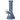 Front view of the 8-inch Electroplated Beaker Water Pipe, showcasing its sleek, blue glass construction and simple beaker shape.