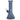 Front view of the 8-inch Electroplated Beaker Water Pipe, displaying its dark blue glass construction and beaker shape.