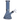 A front view of the 8-inch Electroplated Beaker Water Pipe, showcasing its smooth, blue glass construction.
