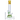Front view of the 18-inch Mushroom Marble Water Pipe, showcasing its clear glass construction and simple, elegant design.