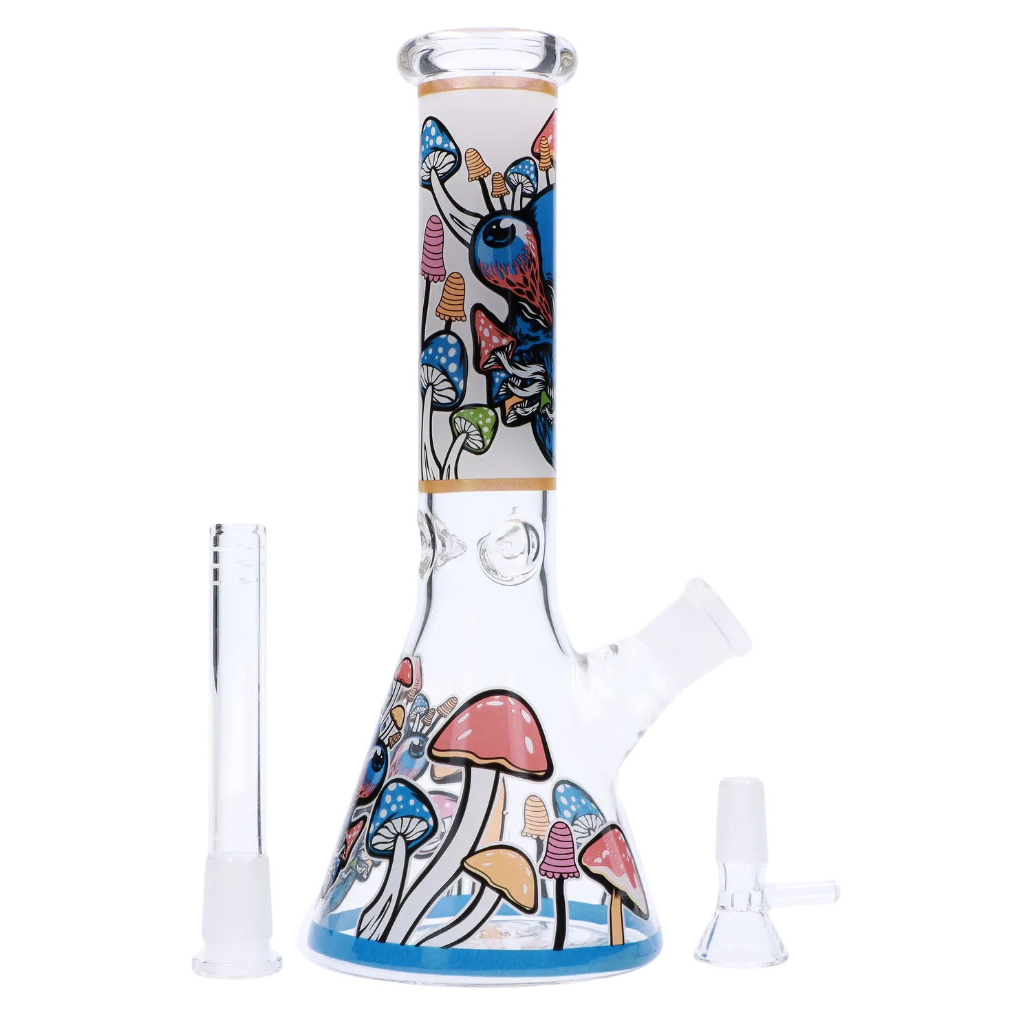 Mushroom Design Water Pipe - 10 in.