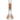 Centered vertical view of the DankStop Multi-Mushroom Perc Water Pipe - 9 in. showing a colorful sugar-skull floral decal up the clear glass neck and painted floral patterns on the beaker base