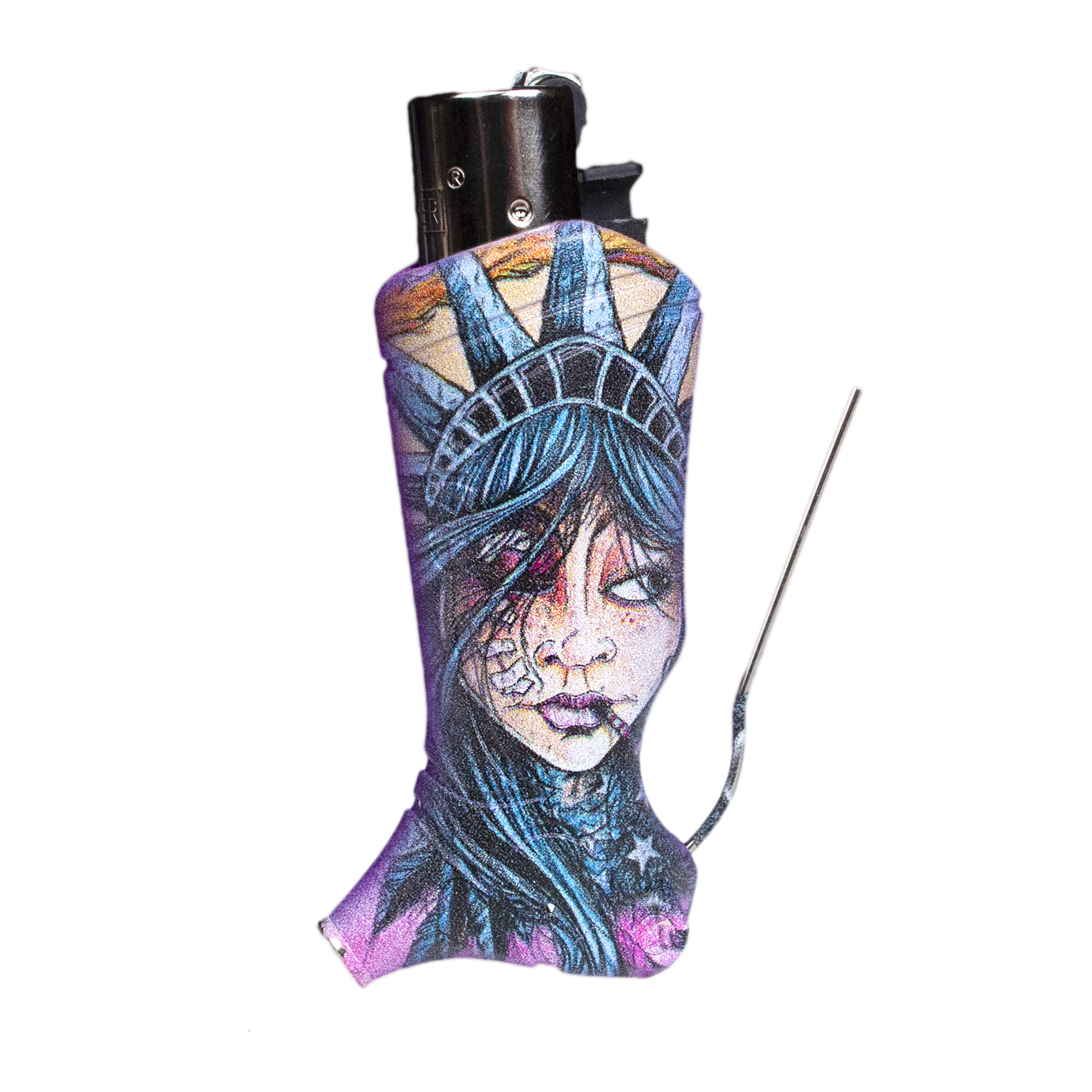 Lady Liberty & Friends Clipper Multi-Tool Lighter Sleeve