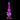 Front view of the 8-inch JM Plastics Double Bubble with Grip and Carb Hole Acrylic Water Pipe, showcasing its purple hue and bubble design.