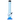 Vertical front view of the JM Plastics Bubble Base with Grip and Carb Hole Acrylic Bong - 8 in., shown in translucent blue with a round bubble base and angled metal downstem.