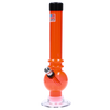 JM Plastics Bubble Base with Grip and Carb Hole Acrylic Bong - 8 in.