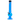 Front view of the 8-inch JM Plastics Bubble Base with Grip and Carb Hole Acrylic Water Pipe, showcasing its clear blue construction.