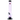 Front view of a clear purple-tinted JM Plastics Bubble Base with Grip and Carb Hole Acrylic Bong - 8 in., shown against white with its black mouthpiece cap and angled metal downstem visible.