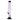 Tall, slightly side-angle view of the translucent light-purple JM Plastics Serving Body Acrylic Bong - 8 in. with a black base.