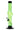 Front view of the 8-inch JM Plastics Serving Body Acrylic Water Pipe, showing its uniquely sculpted, transparent green form.