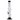 Front view of the 8-inch JM Plastics Serving Body Acrylic Water Pipe, featuring a clear acrylic body and black base.
