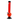 Front view of the JM Plastics Magic 8 Ball Base with Carb Hole Acrylic Water Pipe, showcasing its 8-inch height and spherical base.