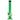 Centered, front-facing view of the green JM Plastics Magic 8 Ball Base with Carb Hole Acrylic Bong - 8 in., showing its straight tube, round base ball with a metal bowl, and black rim against a white background
