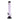 Front view of the 8-inch JM Plastics Magic 8 Ball Base acrylic water pipe, featuring a clear body and black base.