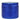 Close-up front view of the blue Famous Design-Privilege Aluminum 3 Stage Grinder-Blue showing the textured, stacked cylindrical layers and scalloped top edge.