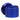 Close-up angled view of the blue Famous Design-Privilege Aluminum 3 Stage Grinder-Blue showing its stacked cylindrical chambers and exposed serrated teeth against a white background