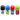 Front view of the Atomic Grind & Stash, a vibrant, cylindrical container with a screw-on lid on a white background.