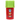 Front view of the Grind & Stash, a red container with a green lid, featuring planetary graphics against a dark background.