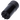 A slightly angled view of the black Grind & Stash, showcasing its ribbed texture and cylindrical shape against a plain white background.