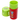 A top-down view of the Atomik Grind & Stash, displaying its red and green components separated on a white surface.