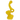 DankStop DankStop Mini Colored Bubbler with Hole Yellow