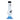 Front view of the JM Plastics Mini Bubble Base with Carb Hole Acrylic Bong - 6 in. showing its blue-tinted clear bubble chamber, angled metal downstem, black mouthpiece cap, and white background.